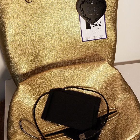 Imoshion Large Reversibile Genuine Faux Leather Bag-In-A-Bag Tote - Picture 6 of 12